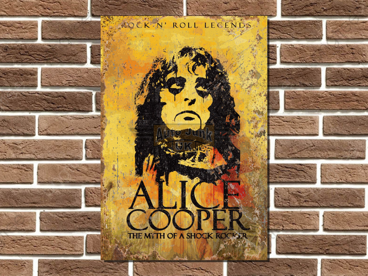 Alice Cooper Metal Poster Sign