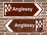 Anglesey Race Circuit Metal Road Sign