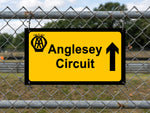Anglesey Circuit AA Direction Street Sign