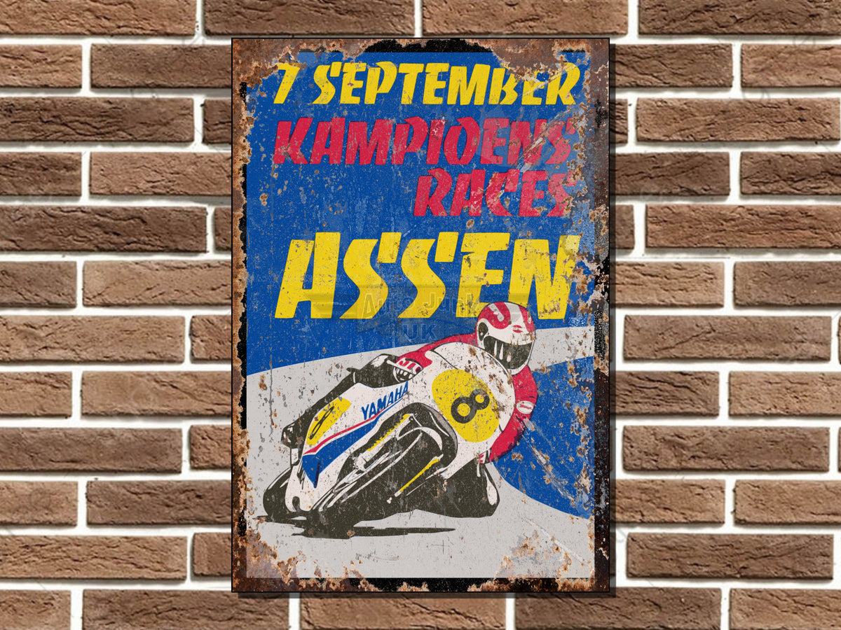 Assen Champions Races Metal Sign