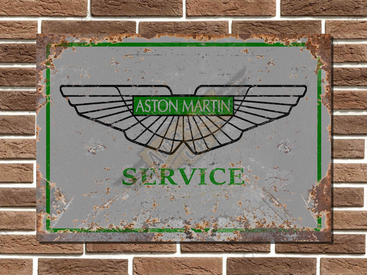 Aston Martin Service Metal Sign