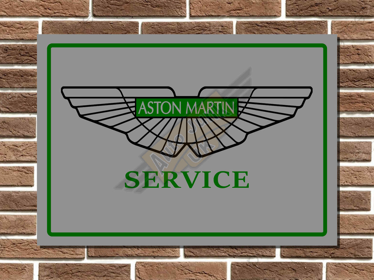 Aston Martin Service Metal Sign