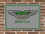 Aston Martin Service Metal Sign
