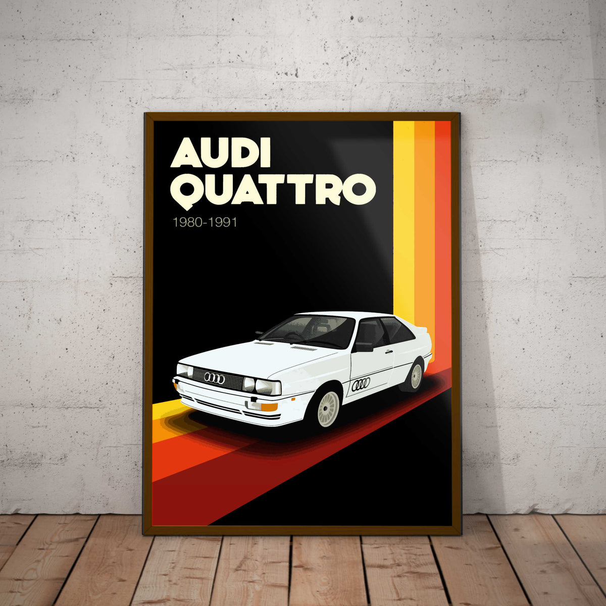 Audi Quattro Paper Poster