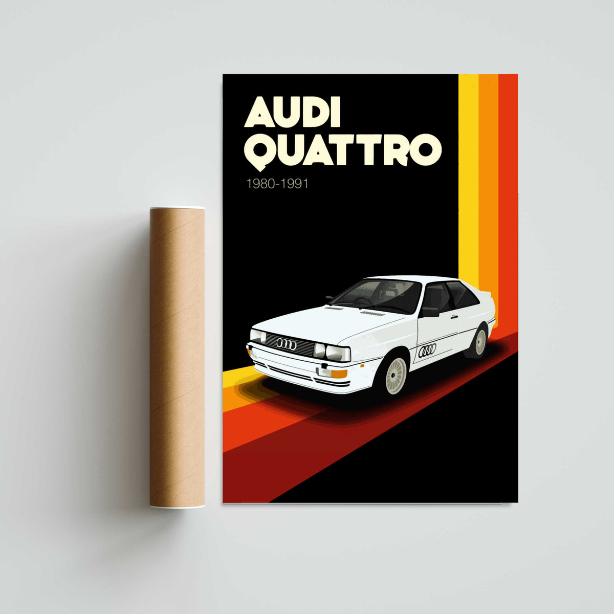 Audi Quattro Paper Poster