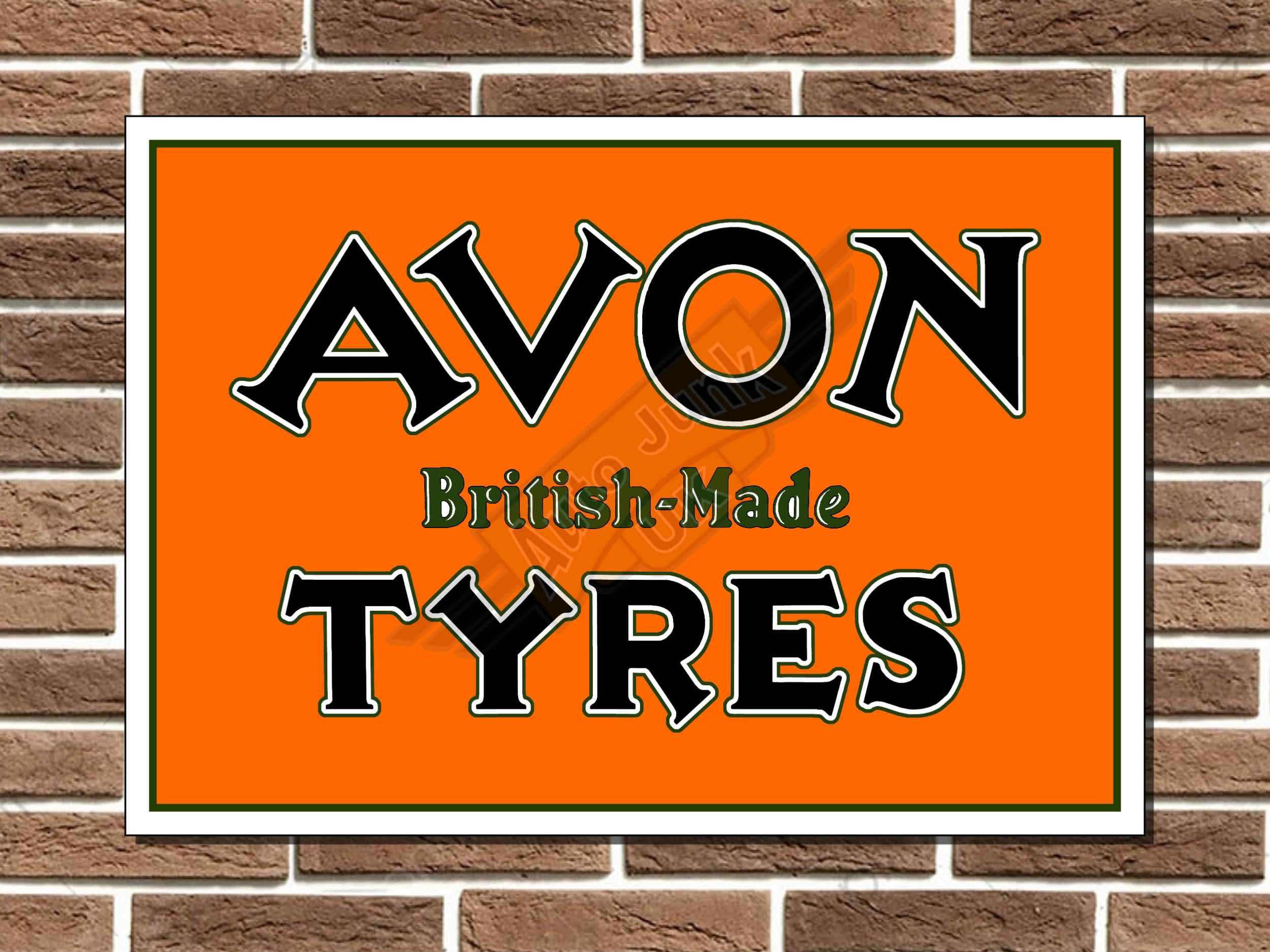 Avonbourne Sign Avon Tyres Metal Signโ Auto Junk UK Ltd