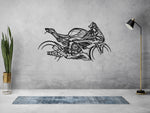 BMW S1000RR Silhouette Metal Wall Art