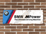 BMW M Power Metal Sign