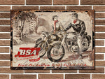 BSA The Most Popular Motorcycle Metal Sign