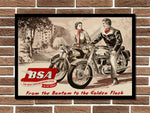 BSA The Most Popular Motorcycle Metal Sign