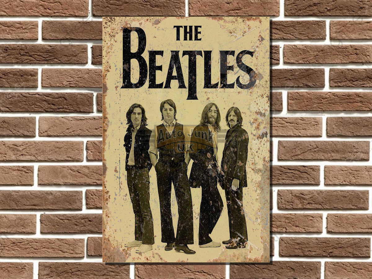 The Beatles Metal Poster Sign