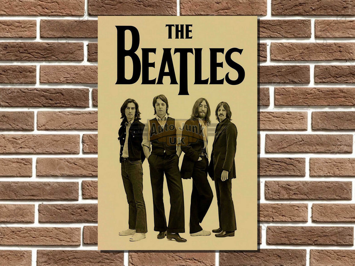 The Beatles Metal Poster Sign