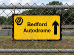 Bedford Autodrome AA Direction Street Sign