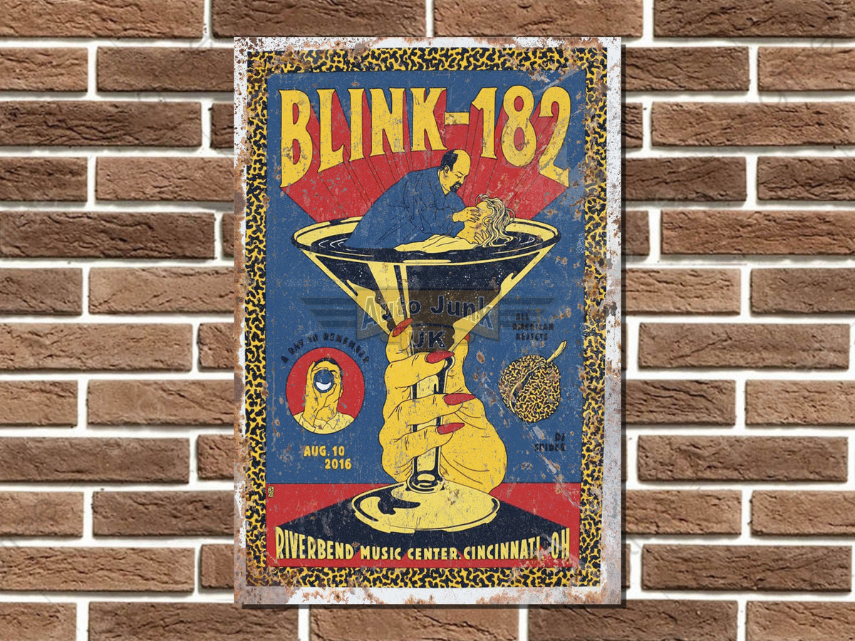 Blink 182 Metal Poster Sign