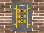 Pit Stop "BOX BOX BOX" Metal Sign