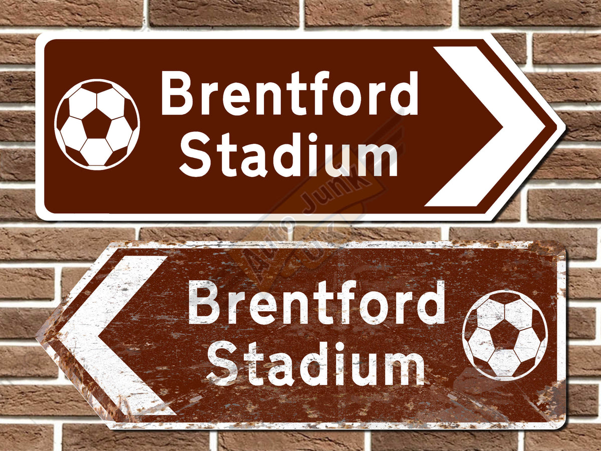 Brentford Stadium Football Metal Road Sign