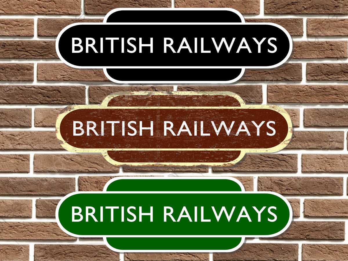 British Railways Totem Sign