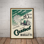 Bugatti Castrol Paper Poster