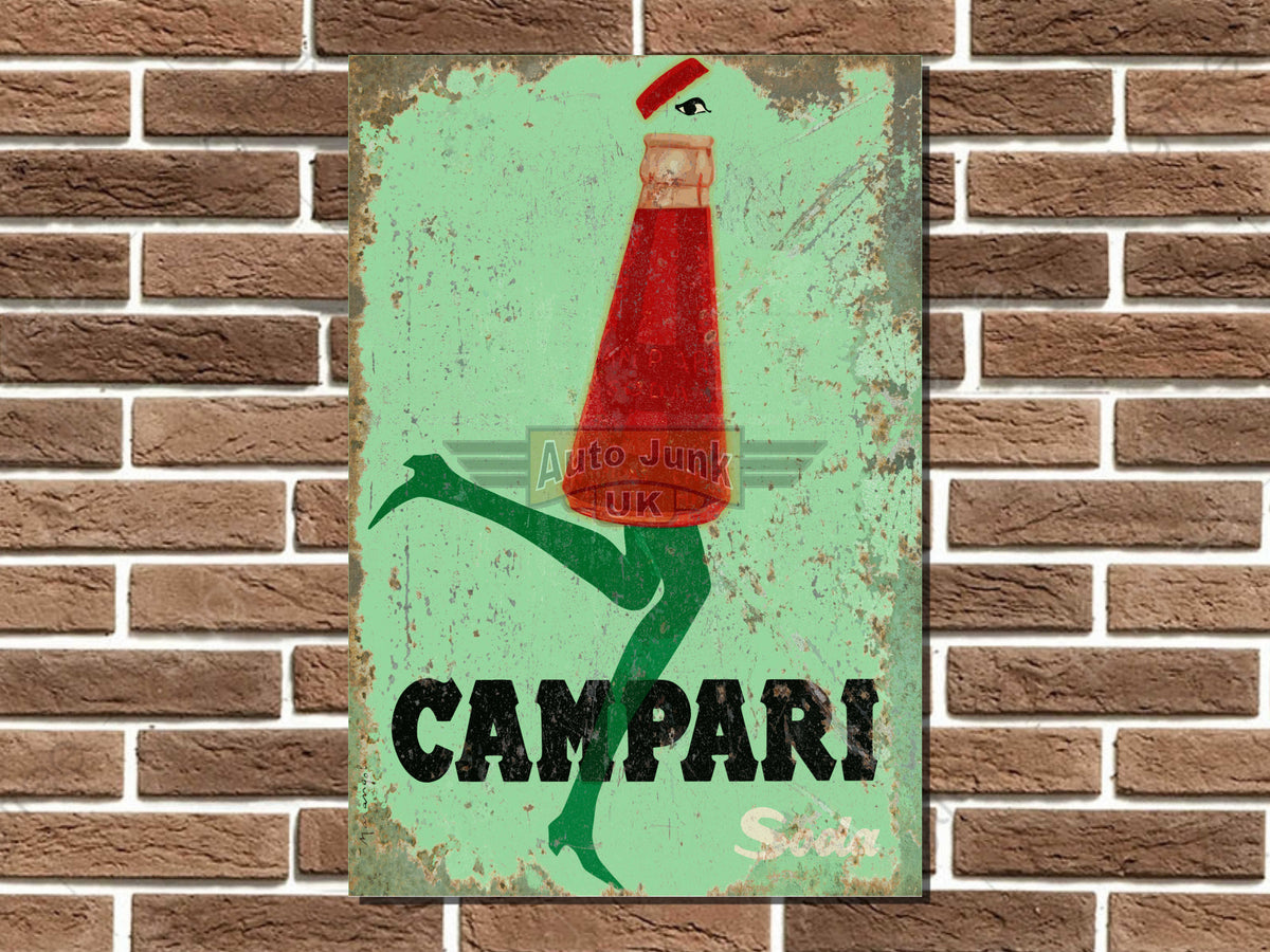 Campari Soda Metal Sign