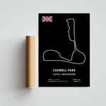Cadwell Park Circuit Paper Poster