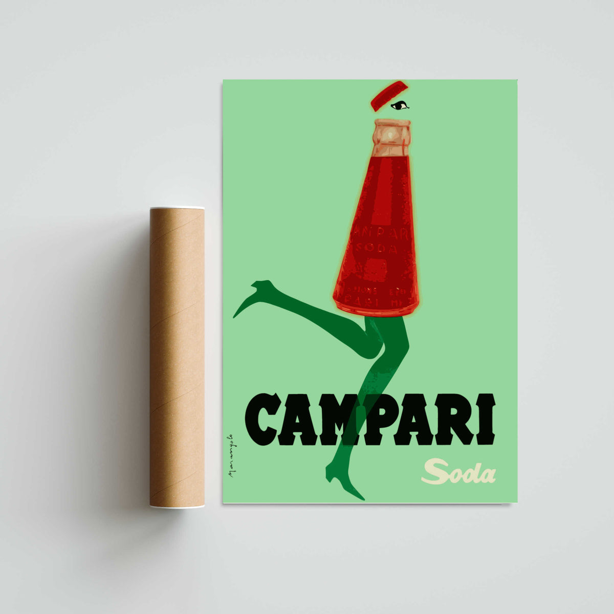 Campari Soda Paper Poster