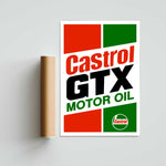 Castrol GTX Motor Oil Paper Poster