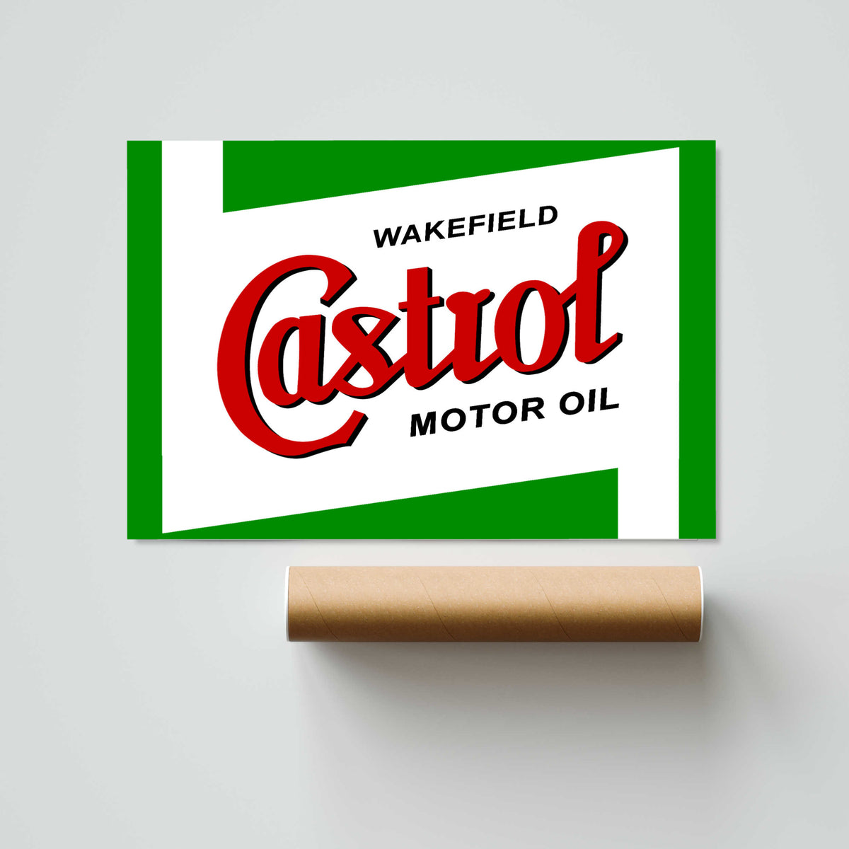 Castrol Motor Oil Paper Poster