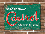 Castrol Wakefield Motor Oil Metal Sign