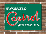 Castrol Wakefield Motor Oil Metal Sign