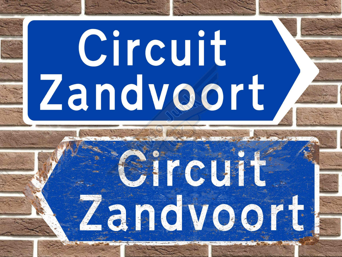 Circuit Zandvoort Race Circuit Metal Road Sign