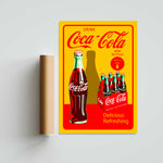 Coca Cola in Bottles Paper Poster