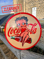 *CLEARANCE* Coca Cola Betty Boop Enamel Sign