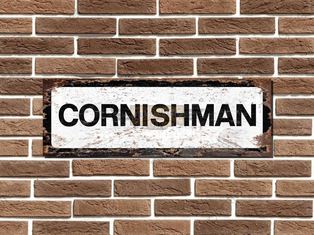 Cornishman Metal Sign