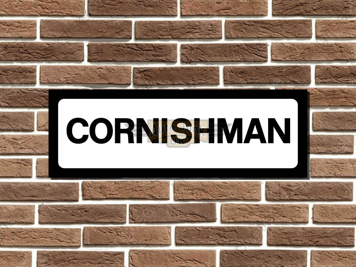 Cornishman Metal Sign