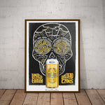 Corona Day of the Dead Paper Poster