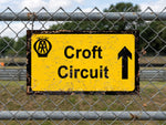 Croft Circuit AA Direction Street Sign