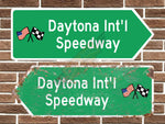 Daytona Speedway Metal Road Sign