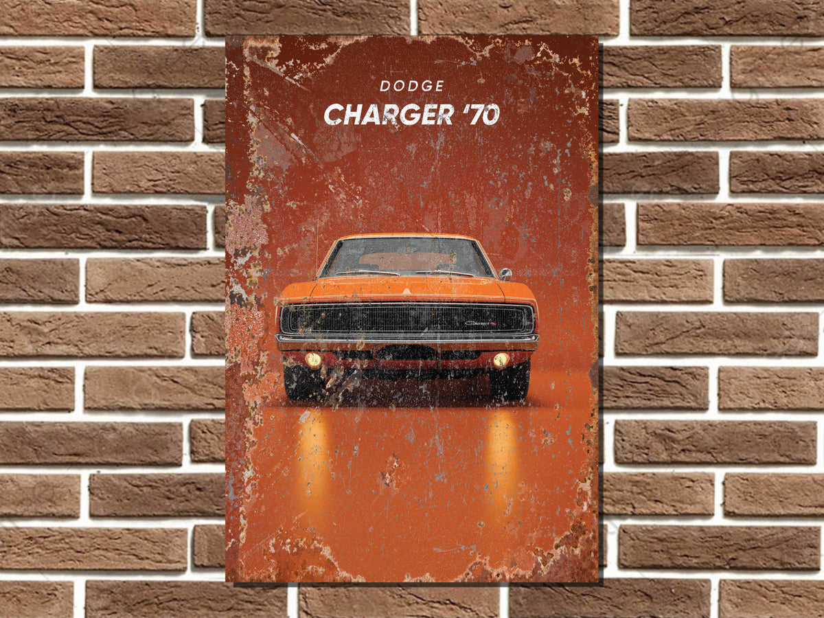 Dodge Charger '70 Metal Poster Print
