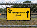 Donington Park Circuit AA Direction Street Sign