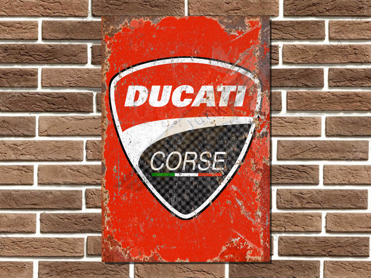 Ducati Corse Metal Sign