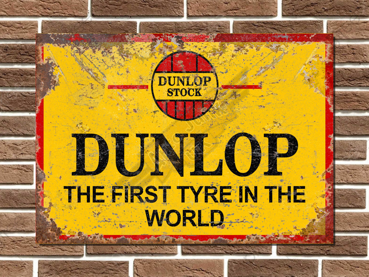 Dunlop Tyres Metal Sign