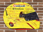 Lewis Hamilton Replica Ferrari Helmet Wall Plaque