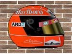 Michael Schumacher F2004 Helmet Wall Plaque