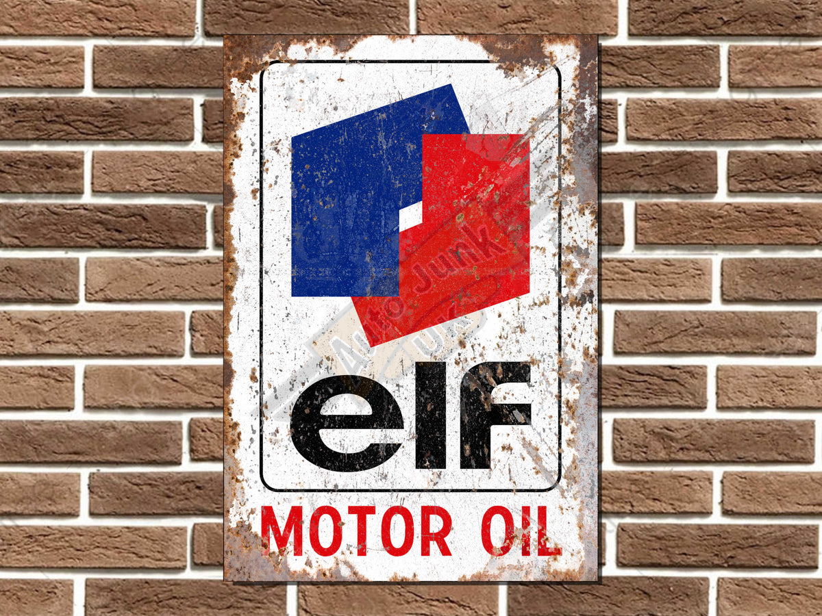 Elf Motor Oil Metal Sign