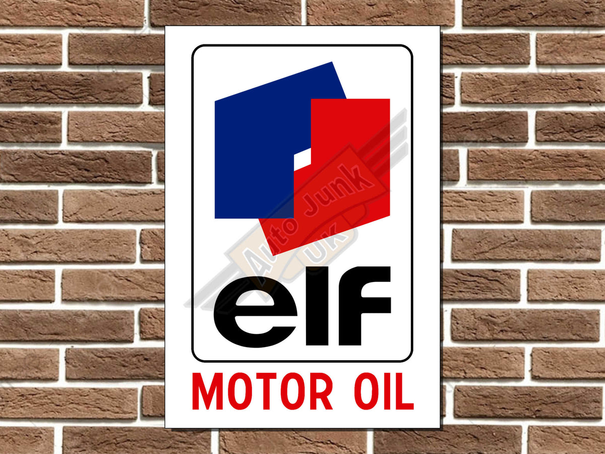 Elf Motor Oil Metal Sign