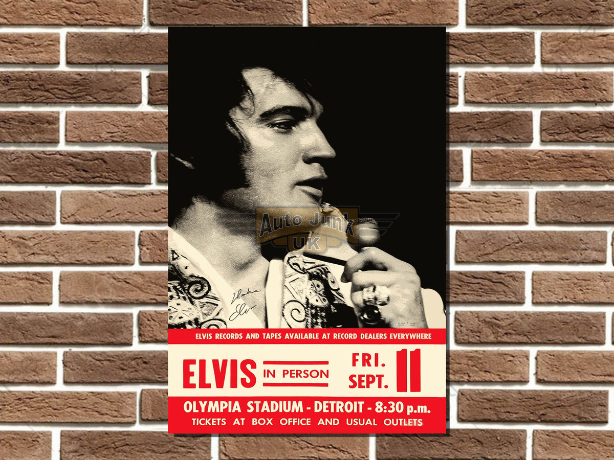 Elvis Presley Metal Poster Sign