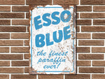 Esso Blue Paraffin Metal Sign