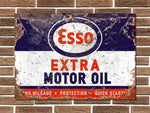 Esso Extra Motor Oil Metal Sign