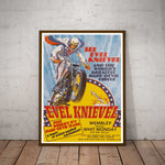 Evel Knievel at Wembley Paper Poster