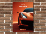458 Pista Metal Poster Print
